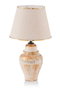Opviq TM274 Lámpara de mesa Crema y Dorado